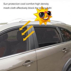 Pare-soleil magnétique pour voiture, protection UV, rideau de fenêtre de voiture, pare-soleil latéral en maille, visière solaire, protection estivale, <span class=keywords><strong>film</strong></span> de fenêtre - Product Image 3
