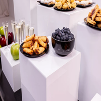 Support de table à dessert créatif, support pour repas froid, pause thé, gâteau, snack, présentoir acrylique pour buffet et aliments