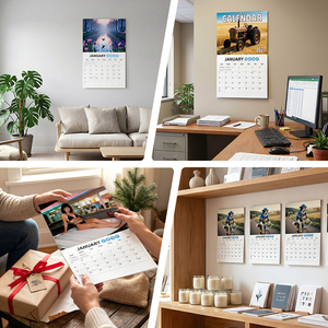 Cadeaux d'entreprise personnalisés, <span class=keywords><strong>calendrier</strong></span> mural chinois 2027, design d'impression murale spirale personnalisé pour la décoration de la maison et du bureau - Product Image 5