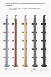 Self-installable <strong>Stainless</strong> <strong>Steel</strong> <strong>Stair</strong> <strong>Handrail</strong> Balcony Railing Modern Minimalist Style Indoor Home Use Flooring 3-Year Warranty - Product Image 2