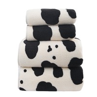 Nouvel ensemble de serviettes en polaire couleur unie style Ins, mignon et tendance, pour étudiants, adultes et couples, épais, absorbant et doux pour la peau