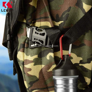 LEKUP Ensemble de mousquetons à ressort en aluminium de 2 pouces avec anneau en D pour le camping en plein air avec crochets à verrouillage - Product Image 5