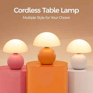 High-End Cream Ins Vintage Bedside Lamp for Bedroom Modern Style Mushroom Table Ceramic Decorative <b>Night</b> <b>Light</b> for Study Room - Product Image 3