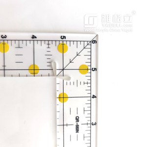 Regla y plantillas acolchadas de costura acrílica de plástico transparente, personalizada, venta al por mayor, Cuadrado moderno - Product Image 3