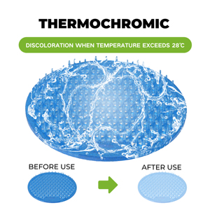 Rejilla Higiénica Termocrómica Azul Océano Antiolor para Urinario con 30 Días de Frescura - Product Image 4