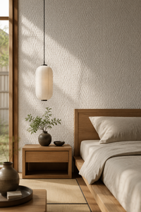 <span class=keywords><strong>Lin</strong></span> <span class=keywords><strong>blanc</strong></span> artistique à grosses fibres, effet porcelaine douce - Pierre flexible à chevrons minimaliste pour espaces zen - Product Image 2