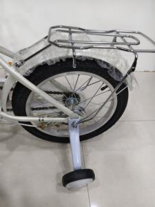 Vélo à pédales pour enfants de 16 pouces, directement de l'usine, pour garçons et filles, avec siège pour poupée et roues d'apprentissage, système de frein à patin, fourche en acier - Product Image 4