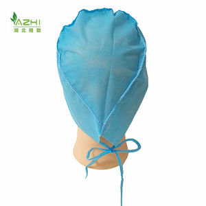 Gorro Médico Desechable Absorbente de Sudor para Hospital, Gorro Quirúrgico de Polipropileno No Tejido de 25 g con Cinta Absorbente - Product Image 4