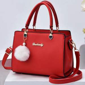 Stylish and Elegant <b>Handbag</b> Generous and Versatile Shoulder Bag Large Capacity Plush Pendant Messenger Tote Bags for Women Hand - Product Image 5