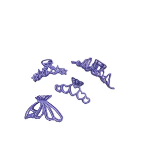 Custom ODM OEM New 2023 summer Women Popular violet purple Hair Clips Accessories Large Hair Claw For Thick Hair