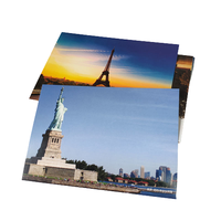 Tarjeta Postal impresa de papel grueso, tamaño personalizado de fábrica, 300GSM
