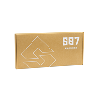 Caja de correo de cartón corrugado reciclable impresa personalizada para ropa, zapatos para almacenamiento de exhibición de logotipo, diseño de carpeta ecológico