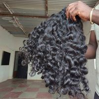 Extensions de cheveux humains vierges bruts 100 % naturels de haute qualité, tissage de cheveux bouclés indiens, meilleurs fournisseurs d'extensions de cheveux brésiliens