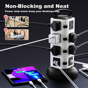 Nhà Máy Trực Tiếp Junwei 11 Cách 2 USB Tháp Mở Rộng Tăng Bảo Vệ Đa Cắm Mở Rộng Cho Nhà Văn Phòng - Product Image 4