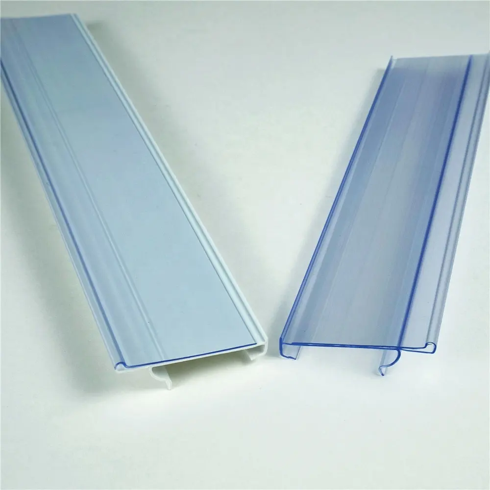 Adhesive Price Shelf Label Tag Holder Data Strip for Supermarket Shelves Retail Plastic PVC Acrylic Label Tag porta precios