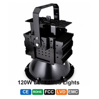 Reflector LED de Alta Potencia de 120W IP65 COB SMD, Antideslumbrante, 6000K 3000K, Tipo Aleta, Resistente al Agua, para Exteriores, para Estadios
