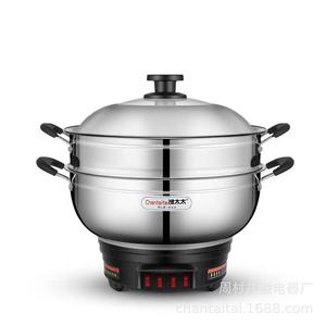 Chantaitai <b>Electric</b> Multi-Functional Pot 201 Stainless Steel 304 Stainless Steel <b>Steamer</b> Fryer For Home Cooking - Product Image 3