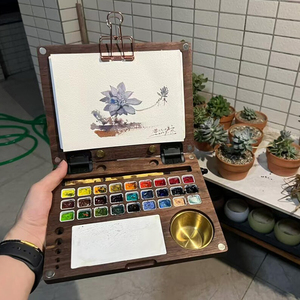 Tavola da disegno in legno massello da viaggio in legno massello da disegno con tavola da disegno personalizzata tavola da disegno - Product Image 2