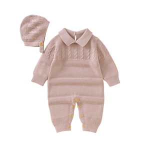 Mimixiong vente en gros pyjamas pour bébés personnalisés ensembles de barboteuses sweat-shirt classique en coton costumes pour tout-petits ensembles de vêtements pour bébé nouveau-né - Product Image 1