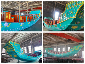 Meilleure vente de bateau pirate de 36 places tour d'amusement durable extérieur réaliste mouvement des vagues océaniques sans danger pour parc d'attractions - Product Image 6