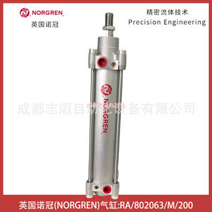 Cilindro Neumático Norgren Ra/802063/M/200, Cuerpo de Aluminio, Estándar ISO VDMA - Product Image 3