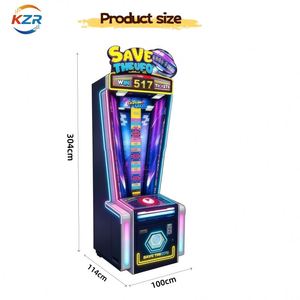 เครื่องเล่นเกมอาร์เคดแบบหยอดเหรียญรับตั๋วแลกของรางวัล รุ่น "Save the UFO Reaction Test" สำหรับห้างสรรพสินค้า - Product Image 6