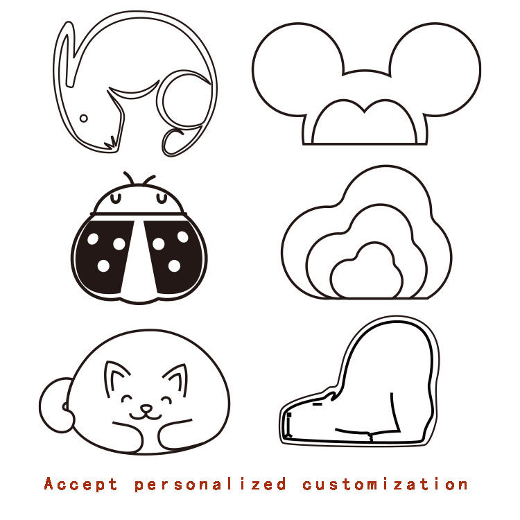 YIYI Medium Black and White Panda Acetate Metal Claw Clip High-quality Custom Cute Hair Accessories for Women and Kids