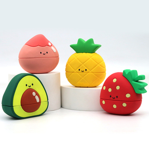 <span class=keywords><strong>Tampon</strong></span> personnalisé en plastique pour enfants, motif dessin animé, alimentaire, fruit, nom, impression UV, Yenseal 36x15mm, 4 styles, 3.7g, Chine - Product Image 1