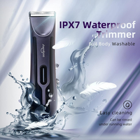 Tondeuse à poils pour animaux Shernbao PGT420 en acier inoxydable, batterie, faible bruit, portable, performance efficace, respectueuse de la peau, multi-usages