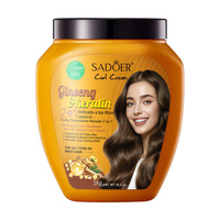 Crème Coiffante pour Cheveux Bouclés au Ginseng et à la Kératine 1kg SADOER Crème Hydratante et Fixante