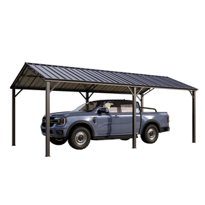 13 '* 26' * 10 '<span class=keywords><strong>Abri</strong></span> de voiture en métal en acier galvanisé <span class=keywords><strong>Abri</strong></span> permanent tout temps pour bateaux, camionnettes et tracteurs - Product Image 3