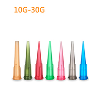 Embouts d'applicateur de vis industriels de calibre 14 en gros, embouts en plastique et acier inoxydable, embouts de distribution de colle à verrouillage Luer, embouts d'aiguille à bout arrondi
