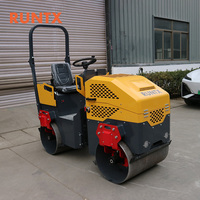 Rouleau compresseur routier à double tambour de 1,5 tonne, prix d'usine, machine de compactage municipale, rouleau compresseur routier de haute qualité