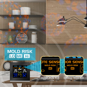 Estación Meteorológica Digital de Mesa para el Hogar, Barómetro, Higrómetro, Pronóstico Automático, Estación Meteorológica Inalámbrica - Product Image 6