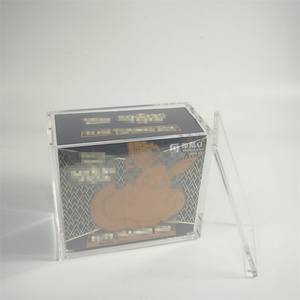 Manufacturer Custom Transparent Thick <b>Strong</b> Magnetic Acrylic ETB <b>Box</b> for Cards Collectible - Product Image 5