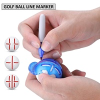 Marqueur de ligne pour balle de golf, stylo pour dessiner des marques d'alignement, accessoires d'entraînement pour le putting, plastique de haute qualité, portable et léger