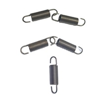 Ressort de traction industriel en spirale à double crochet D0.8, capacité de charge de 10 lb, longueur étendue de 35 mm, en acier inoxydable