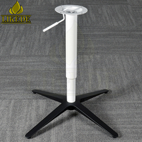 Support de bureau pivotant à hauteur réglable en métal aluminium noir mat pour ordinateur portable Base de table d'appoint pour ordinateur