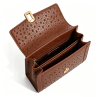 Sac à main vintage en cuir PU avec poignée supérieure et rabat à fermoir, sac de créateur, fabrication OEM ODM, logo personnalisé, couleur personnalisée, vente en gros, échantillons personnalisés