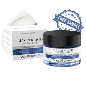 كريم تقشير مضاد للشيخوخة بحمض الجليكوليك 15٪ والشاي الأخضر تحت علامة تجارية خاصة، يقلل من الخطوط الدقيقة والتجاعيد والبقع الداكنة - Product Image 1