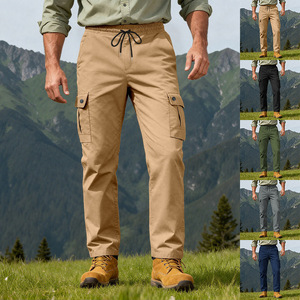 Pantalones Cargo para Hombre, de Poliéster Tejido, de Secado Rápido, para Senderismo, Trabajo, Ajuste Cómodo y Elástico, Ligeros, para Viajes y Actividades al Aire Libre - Product Image 5