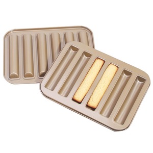 Cigar Financier Mold 6-Cavity Non-Stick Cake And Ladyfinger Mold For Home Oven Baking Tools - Product Image 3