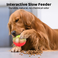 Bestseller transfrontalier : Balle à friandises en caoutchouc en forme de cloche, interactive et auto-amusante, pour l'entraînement canin, jouet à mâcher stimulant pour grands chiens