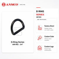 Pièces de sac à dos avec crochets et connexions en sangle utilisant une anse en D noire pour pièces de rechange compatibles avec les composants ANMCO