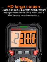 Rentang Manual 1000V/10A 6000 Hitungan TRMS dengan Lampu Latar Warna Ganda dan Colokan Input LED Indikasi Habotest HT118D Multimeter