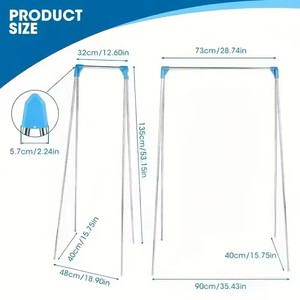 Séchoir à <span class=keywords><strong>linge</strong></span> <span class=keywords><strong>pliable</strong></span> et extensible en acier inoxydable pour la maison et l'extérieur, 1 pièce - Product Image 6