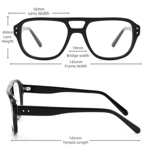 Alta calidad <span class=keywords><strong>Retro</strong></span> acetato marca personalizada óptica al por mayor gafas para mujeres marcos gruesos listo Stock Gafasopticas - Product Image 5