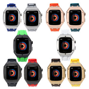 สายนาฬิกาซิลิโคนสำหรับ <span class=keywords><strong>Apple</strong></span> <span class=keywords><strong>Watch</strong></span> <span class=keywords><strong>Series8</strong></span> 7 6,เคสกันกระแทกสำหรับนาฬิกาสปอร์ตขนาด42มม. 44มม. 45มม. - Product Image 1