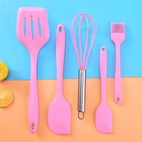 Moule à gâteau, outils de pâtisserie, ensemble de 5 ustensiles de cuisson, spatule en silicone, antiadhésif et résistant à la chaleur