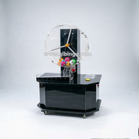 Console de jeu de bingo portable LED noire populaire, machine de tirage de loterie compatible avec les cartes de bingo